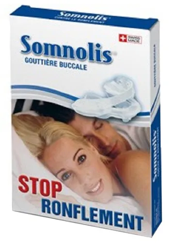 Somnolis Schnarch Schiene - Effektive Aufbissschiene gegen Schnarchen, für besseren Schlaf und erholsame Nächte