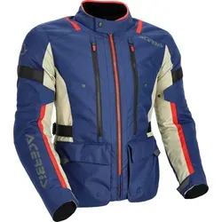 Acerbis X-Travel 2.0, Textiljacke Unisex - Blau/Beige/Rot - XL