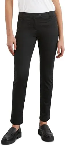 Marc O'Polo Damen Hose B01047510191, Schwarz, 44 EU - Damen-Hosen im Slim Fit Schnitt aus hochwertigem Smooth Sateen Stretch für optimalen Tragekomfort und Bewegungsfreiheit.