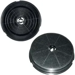 Ersatzteil - Kohlefilter Rund Typ 180 Cr300 (pro Stück) - - Leisure, Indesit, Korting, Smeg, Bluesky, Sogelux, Listo, Arthur Martin Electrolux, Francia, Aya, Belling, Ariston Hotpoint, Germania, Faur