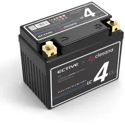 ECTIVE LC 4CS 4 Ah LiFePO4-Batterie für die Clesana C1 Toilette - Zuverlässige LiFePO4-Batterie für die Clesana C1 Toilette mit 512 Wh. Ideal für bis zu 50 Toilettengänge ohne externe Stromquelle, perfekt für Caravan- und Camper-Einsätze.