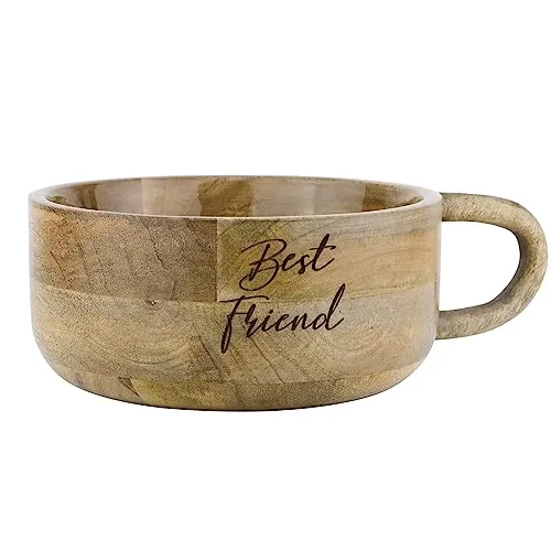 Nobby Holznapf Best Friend Cup 1,5 l - Hundenapf aus Holz, rutschfest und ideal für ein sauberes Futtervergnügen Ihres Hundes.