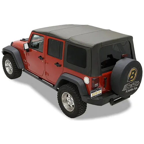 Sailcloth Ersatz Softtop Verdeck Black Diamond Jeep Wrangler JK Bj. 10