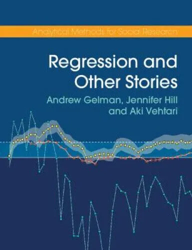 Regression and Other Stories - Taschenbuch von Andrew Gelman, Jennifer Hill, Aki Vehtari - Taschenbuch über Regression und Statistik für 49.49 € - Ideal für Studierende und Fachleute in Wirtschaft & Soziales.