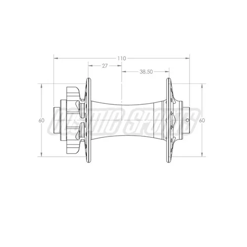 White Industries XMR+ Disc Vorderradnabe 6-Loch BOOST - Leichte und robuste Disc-Vorderradnabe für Mountainbikes. Ideal für anspruchsvolle Trails, gefertigt aus hochwertigem 6061-T6 Aluminium mit präzisen Enduro Bearings für langlebige Leistung.
