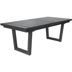 dasmöbelwerk Gartentisch Nizza - Ausziehtisch in grau mit Keramikplatte - Eleganter Gartentisch Nizza, ausziehbar von 200 auf 260 cm, aus robustem Keramik und pulverbeschichtetem Aluminium. Ideal für gesellige Abende im Freien.
