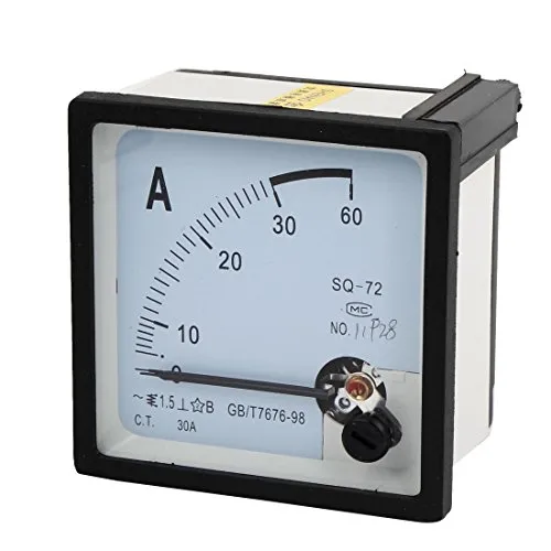 sourcing map 72 mm x 72 mm, AC 0-30A Analog Amperemeter Panel Meter SQ - 72 de