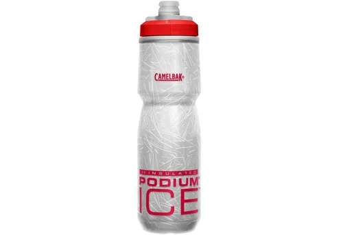 Camelbak Podium Ice Trinkflasche 0.62L - rot - Isolierte Kunststoff-Trinkflasche für Radsport und Fitness, hält Getränke länger kühl und sorgt für erfrischende Hydration unterwegs.