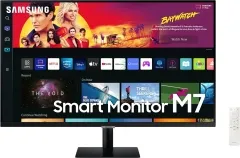 Samsung S32BM701UU Monitor - 31 Zoll UHD Smart Monitor, 3840 x 2160 Pixel, integrierte Apps und Sprachsteuerung für nahtloses Entertainment und Produktivität