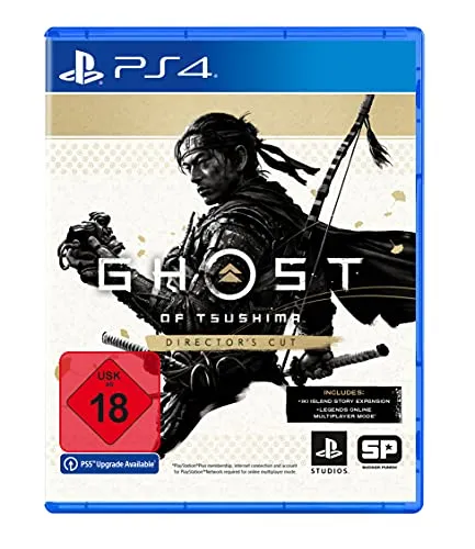 Ghost of Tsushima Directors Cut - PS4 [EU Version] - Open-World-Action-Adventure mit beeindruckender 4K-Dynamik, haptischem Feedback und einer neuen Insel Iki-Erweiterung für spannende Abenteuer und packende Kämpfe.