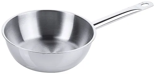 Contacto Edelstahl Sauteuse 18 cm - Hochwertige 18 cm Sauteuse aus Edelstahl, ideal für gleichmäßiges Garen und perfekte Ergebnisse in der Küche.