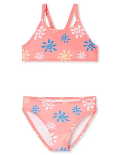 Schiesser Mädchen Bustier Aqua Kids Girls-Größe 92 bis 140 Bikini-Set, pink_182729, 140 cm