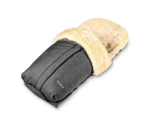 Fellhof Lammfell Fußsack Cortina, OEKO-TEX® Standard - Fußsäcke - wind- und wasserdichter Fußsack aus hochwertigem Merino-Lammfell, waschbar bis 30°C und perfekt für kalte Tage.