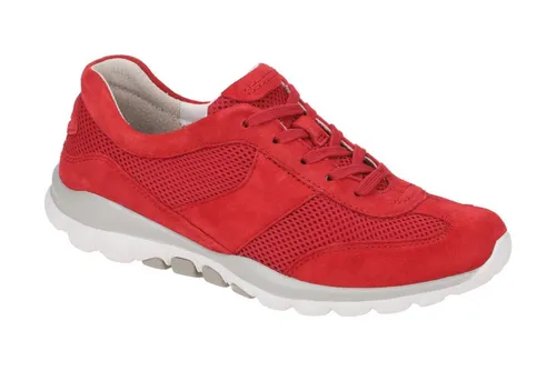 Gabor Damen Low-Top Sneaker - Sportliche Halbschuhe für jeden Anlass - Damen-Sneaker aus hochwertigem Glattleder mit flacher, bequemer Laufsohle. Ideal für Freizeit und Alltag, perfekt für stilbewusste Frauen.