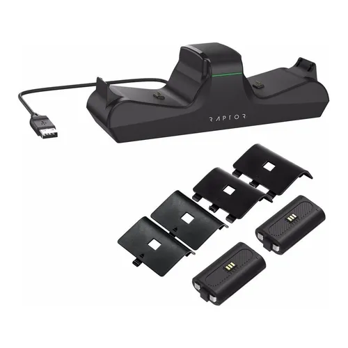 Raptor Gaming Ladestation 2 Controller XBOX Series X/S & XBOX One schwarz RG-CSX200