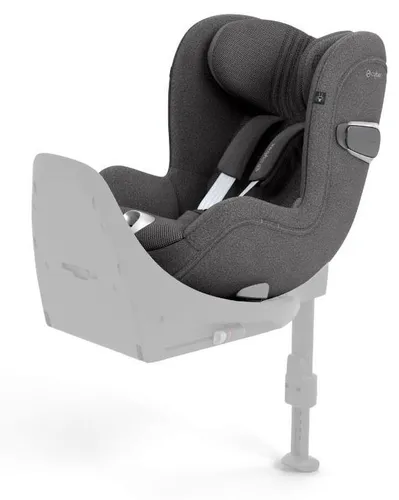 Cybex Sirona T i-Size Plus Mirage Grey - Rückwärtsgerichteter Auto-Kindersitz mit 360° Rotation, All-round Luftzirkulation und integriertem Sonnendach. Für sicheren Komfort von Geburt bis ca. 4 Jahre. Einfaches Ein- und Aussteigen garantiert!