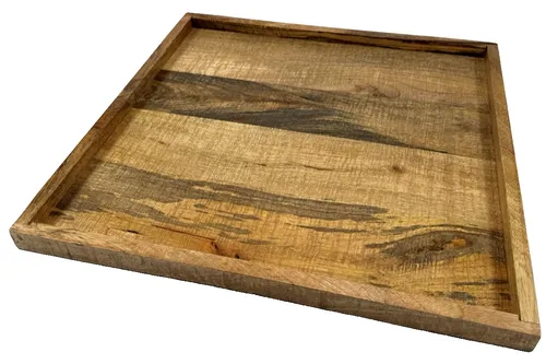 Riess-Ambiente Dekotablett MAKASSAR 50cm - Natur aus Massivholz - Dekotablett aus Massivholz, 50 cm, ideal für individuelle Wohnakzente und gemütliche Atmosphäre. Perfekt für den Alltag und stilvolle Präsentation.