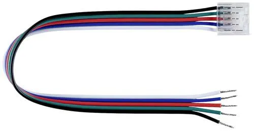 Paulmann 78465 Connector RGBW Slim Feed 12mm Verbindungskabel Kabellänge: 0.21m 24V (L x B x H) 0.215 x 14 x 5.5mm 1St.