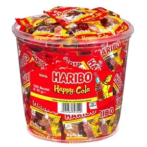 HARIBO Happy Cola Minibeutel Fruchtgummi 100 St./10,0 g, 100 St.