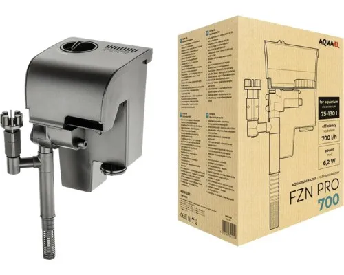 AQUAEL Filtr FZN PRO 700 - Kaskadenfilter für Aquarien von 75-130L, bietet eine effektive und leise Wasserreinigung für ein gesundes Aquarienumfeld.