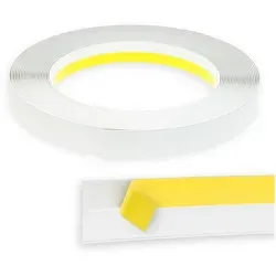 Nobily Fensterleiste PVC, 20mm ohne Lippe, selbstklebend, Zierleisten zur Montage, selbstklebend, Kunststoff, Farbe: Weiß weiß 1000 cm