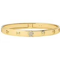 MICHAEL KORS Damen-Armreif aus 925er Silber mit Zirkonia - Elegantes Silberarmband aus 925er Sterlingsilber, vergoldet und mit funkelnden Zirkonia-Steinen. Perfekt als Geschenk in schöner Geschenkverpackung.