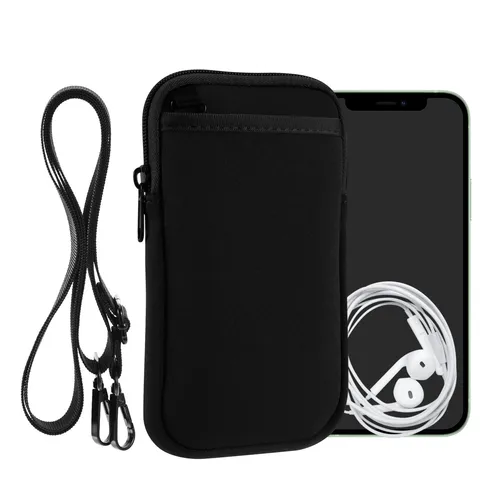 Handy Tasche für XL - 6,7 6,8" - Hülle mit Band - Neopren Cover Necklace Case