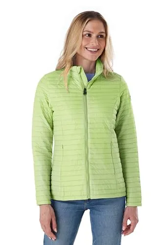 G.I.G.A. Steppjacke "Damen Steppjacke OOGS 2", Ultraleichte Übergangsjacke in Hellgrün - Funktionsjacke: Ultraleichte, dünn gefütterte Damen Steppjacke ideal für kühle Sommertage, mit praktischen Zipper-Taschen und Handytasche, fällt kleiner aus - Empfehlung: eine Größe größer wählen.