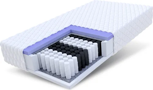 FDM Matratze 80x200 cm - Taschenfederkern mit 7 Komfortzonen - Matratzen mit 7 Zonen Taschenfederkern, hypoallergenem Jersey Bezug und hervorragender Wärmeisolierung für optimalen Schlafkomfort.