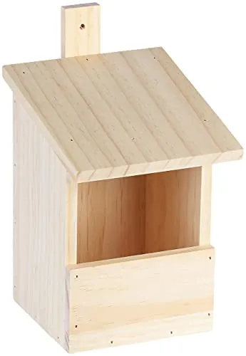 Royal Gardineer Nistkasten Rotkehlchen: Vogel-Nistkasten mit Halbhöhle, Massivholz vormontiert, zum Aufhängen (Vogelhaus, aus Naturholz, Winter)