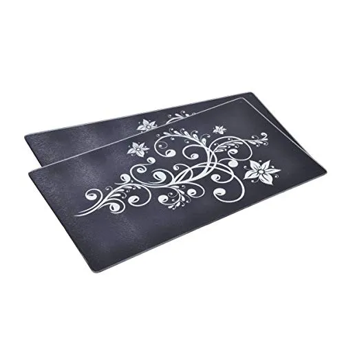 Gravidus 2x Herdabdeckplatte Glasabdeckung Schwarz - Arborist Merchandising Root - Strapazierfähige und vielseitige Platten als Herdabdeckung und Schneidbrett, ideal für Induktion und Ceranfelder.