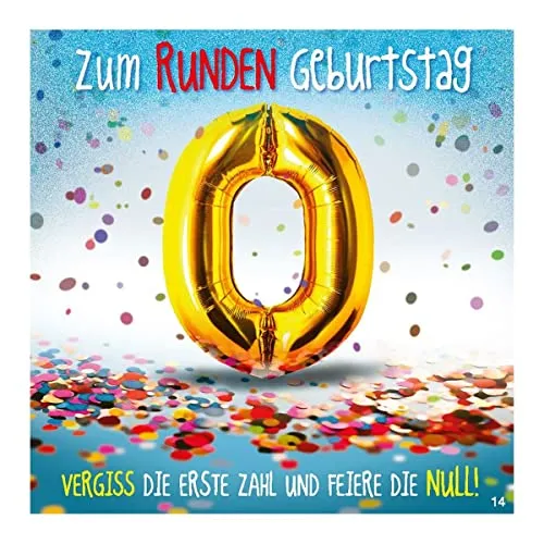 Depesche 11661-014 - Glückwunsch-Karte mit Musik, witzige Geburtstags-Karte mit farbenfrohem Motiv, passendem Spruch und Innentext, inkl. Umschlag, 17 x 16,5 cm