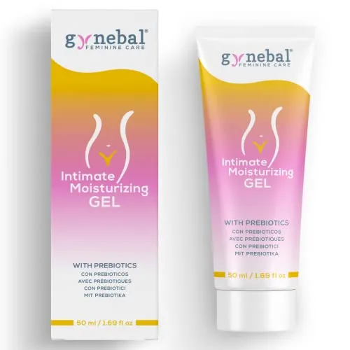 Gynebal Prebiotic Intim gleitgel wasserbasis frau - Intimpflege gel für Frauen gegen Scheidentrockenheit in intimen Momenten - Natural lubricant mit intimate balance formel für den intimbereich 50 ml