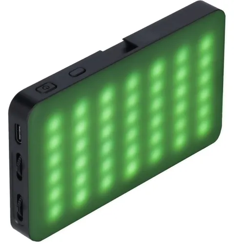 Rollei Lumis Compact RGB - Kleine RGB Dauerlicht LED Lampe mit 360 Farben, ideal für kreative Videos und Fotoshootings