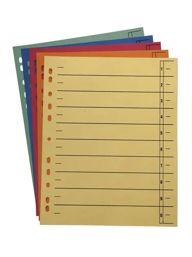 Wekre Trennblätter gelb, orange, rot, blau, grün 9519908105