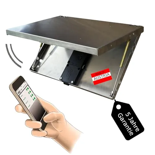 HooD Safe Modul für Tische, Regale und Schränke - Spezialtresor mit kostenloser APP zur Öffnung des Geheimfachs, kompatibel mit iOS & Android für maximale Sicherheit.