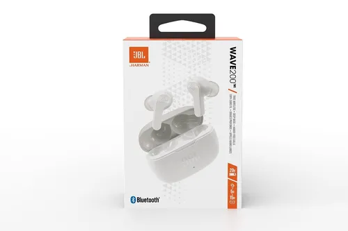 JBL Wave 200TWS - In-Ear Kopfhörer in Weiß, mit 20 Stunden Akkulaufzeit und tiefem Bass für ultimativen Musikgenuss
