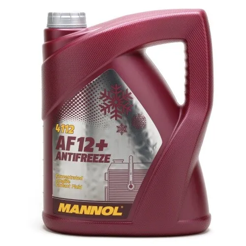 MANNOL Kühlerfrostschutz Longlife Antifreeze AF12+ 5l - 🚗 MANNOL Antifreeze AF12+ Longlife – konzentriertes Kühlerfrostschutzmittel für moderne Kühlsysteme. Bietet zuverlässigen Schutz vor Korrosion und Ablagerungen und ist kompatibel mit gängigen Dichtungen. Ideal für Fahrzeuge und Maschinen.