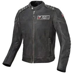 Bogotto Detroit Motorrad Lederjacke - Schwarz, Größe 50 für Männer - Robuste Motorradjacke aus 1,1 - 1,3 mm starkem Rindsleder im used look, ausgestattet mit Sicherheitsnähten und YKK Reißverschlüssen für optimalen Schutz und Stil.