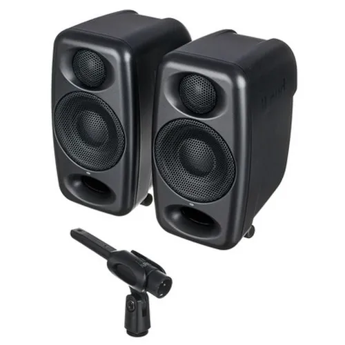 IK Multimedia iLoud Micro Monitor Pro - 2-Wege Bi-Amped Studio-Monitore, ultra-kompakt und ideal für präzises Hören in engen Räumen