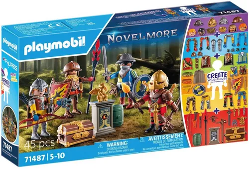 PLAYMOBIL 71487 - Novelmore My Figures: Kreative Ritter zum individuellen Gestalten, fördert die Fantasie und Spielspaß für Kinder ab 4 Jahren