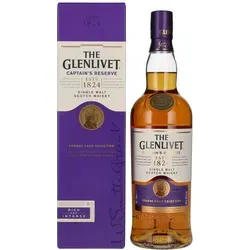 The Glenlivet CAPTAINS RESERVE Single Malt Scotch Whisky 0,7l - Whisky, gereift in amerikanischen First Fill Sherry- und Ex-Cognac-Fässern für außergewöhnliche Tiefe und Komplexität, ideal als Geschenk.