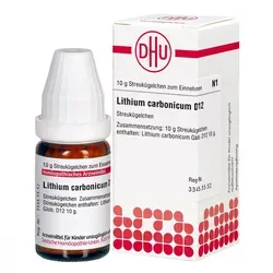 Lithium Carb. D12 Globuli - Homöopathisches Arzneimittel zur Unterstützung bei psychischen Beschwerden, apothekenpflichtig und ideal für eine sanfte Therapie.