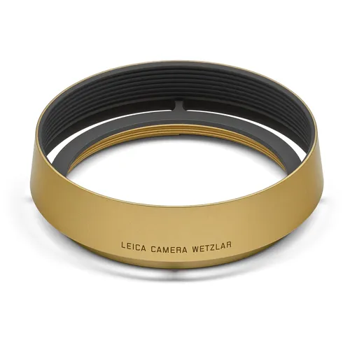 Leica Gegenlichtblende für Leica Q - Messing gestrahlt - Gegenlichtblende für Leica Q, aus hochwertigem Messing gefertigt, bietet optimalen Blendschutz und schützt Ihr Objektiv vor Kratzern.