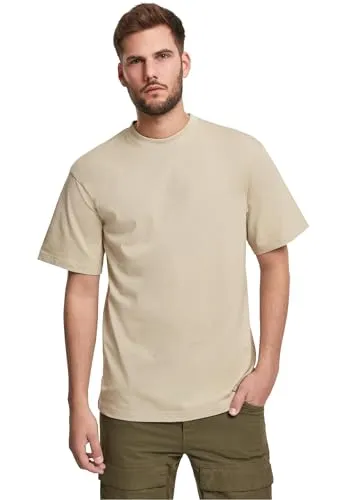 URBAN CLASSICS Rundhalsshirt Tall Tee in 5XL – Hoher Tragekomfort - Hochwertiges Rundhalsshirt aus 100% Baumwolle, ideal für lässige Outfits. Mit Kurzarm und einer angenehmen Passform in der beliebten Farbe Concrete.