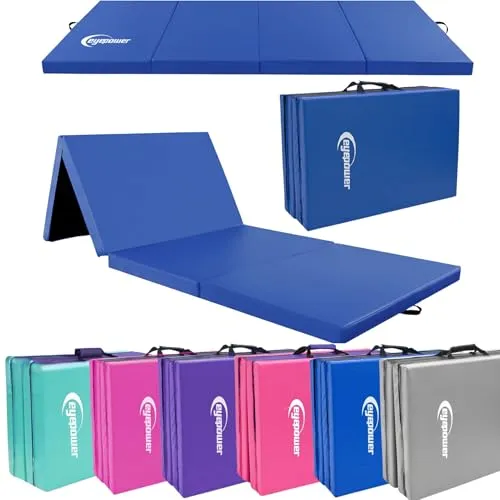 180x60 Klappbare Gymnastikmatte - 5cm dicke Turnmatte für Kinder - Sportmatten: eyepower XL Turnmatte, 5 cm dick und extra weich, ideal für Bodenturnen und sicheres Toben im Kinderzimmer.