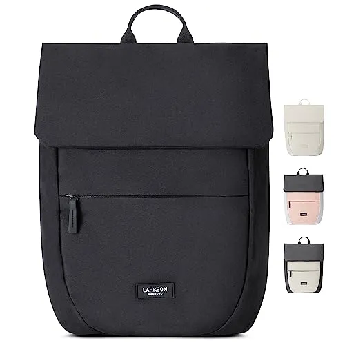 LARKSON Cityrucksack Ronja - Eleganter Laptop Rucksack für Damen & Herren - Stylischer Cityrucksack für 15,6" Laptops, wasserabweisend und aus recycelten Materialien. Ideal für Uni, Schule oder Job - perfekt organisiert mit verstecktem Seitenfach.