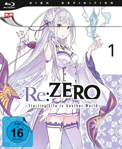 Re:ZERO -Starting Life in Another World - Staffel 1 - Vol.1 - [Blu-ray] - Anime-Film ab 16 Jahren, erlebe spannende Abenteuer in einer fantastischen Welt mit packender Story und einzigartigen Charakteren.