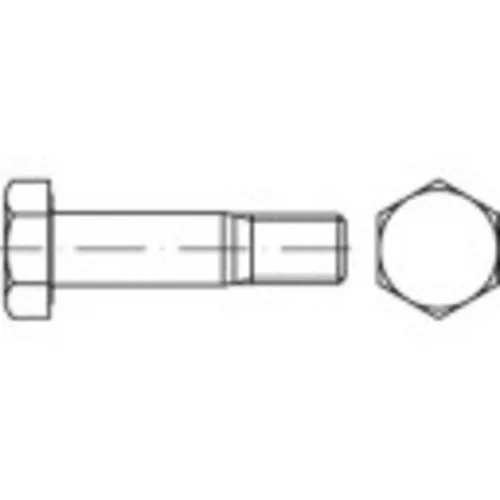 TOOLCRAFT 147085 HV-Passschrauben M30 120mm Außensechskant DIN 14399 Stahl feuerverzinkt 1St.