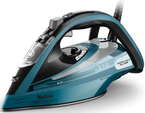 Tefal FV9851E0 Ultimate Pure Bügeleisen - Bügeleisen mit 3200 W, bietet leistungsstarken Dampf für schnelle Ergebnisse, ideal für die Pflege Ihrer Textilien und einfaches Vertikaldämpfen.